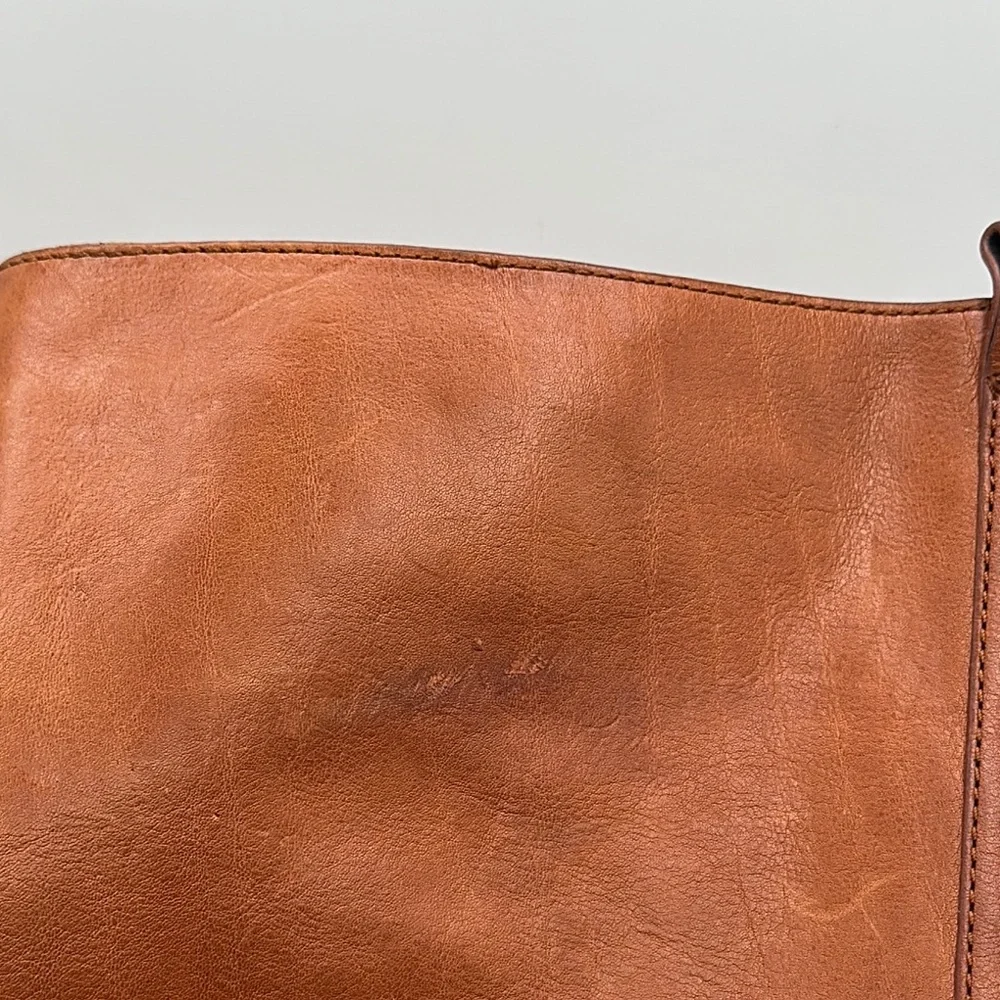 Coach Natalie‎ Sz 6 1/2 Cognac Brown Leather Riding Boots